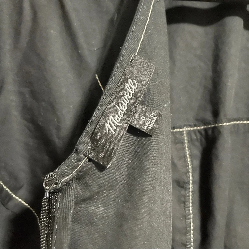 MADEWELL Puff-Sleeve Drop-Waist Midi Dress - Picture 11 of 12